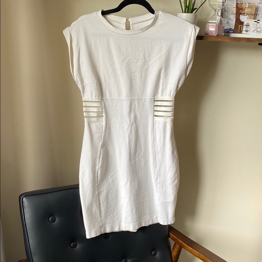 Akira Chicago Red Label Elegant White Dress